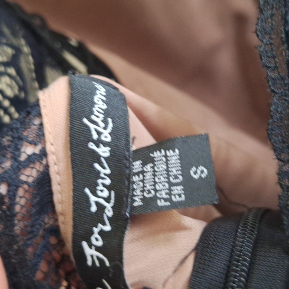 For Love&Lemons Black Lola Rose Dress Size Small - Picture 14 of 14